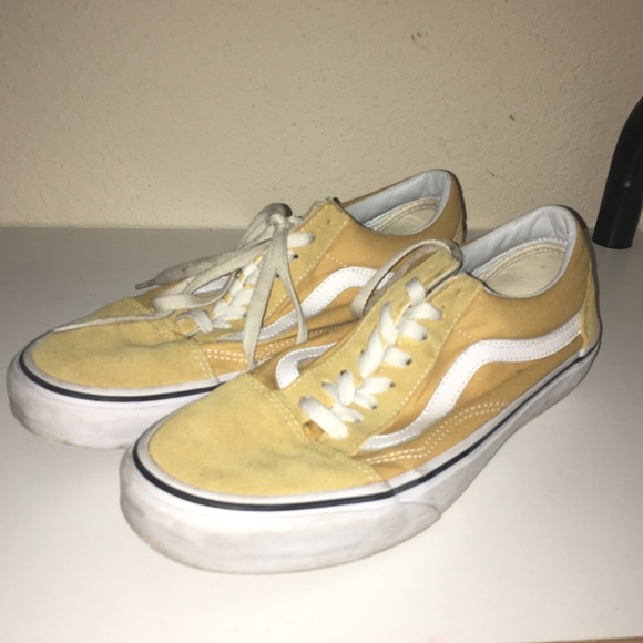 mustard yellow old skool vans